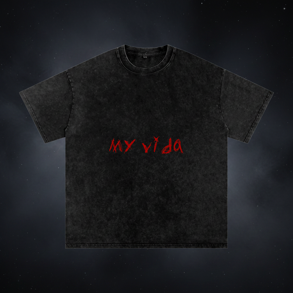 Snow Washed Oversized Cotton T-Shirt